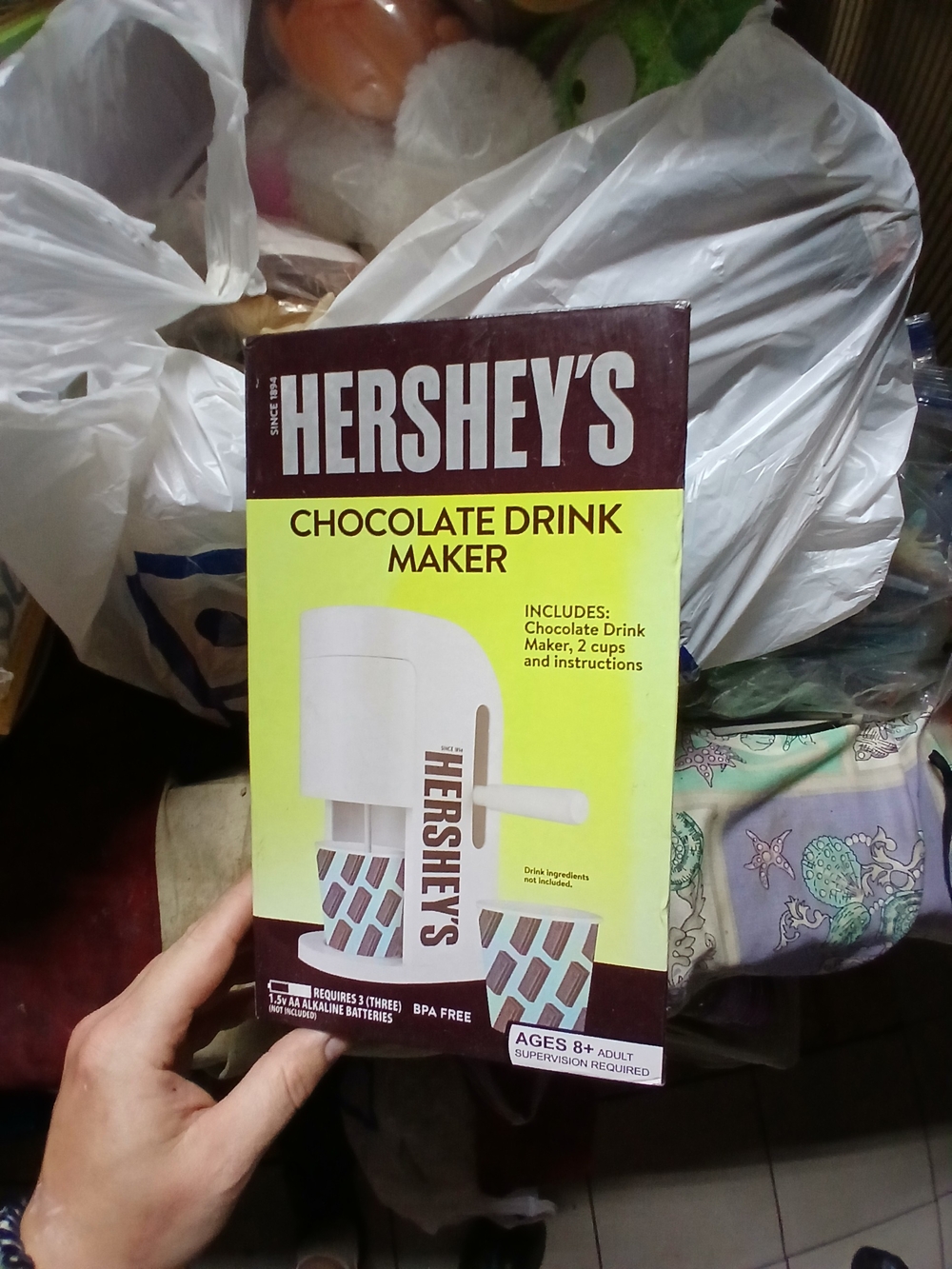 white Hershey's Chocolate Drink Maker Wysiwyg